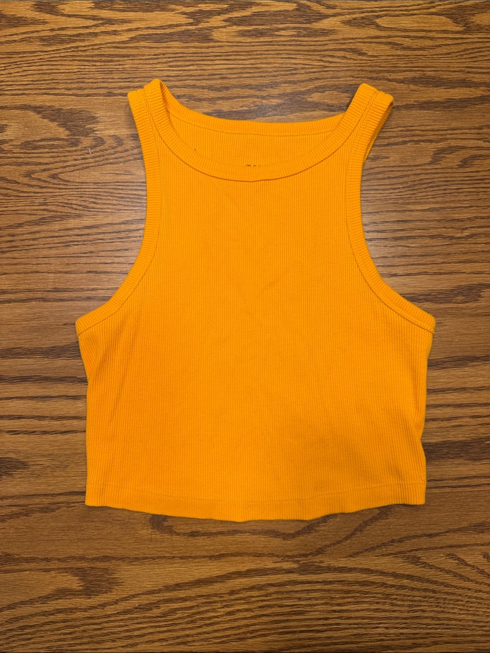 wild fable Ribbed Crop Tank - Bright Orange